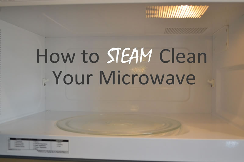 how to steam clean your microwave