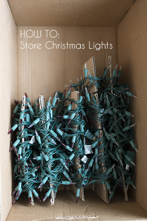 how to store christmas lights diy