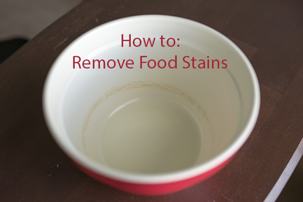 How to Remove Food Stains