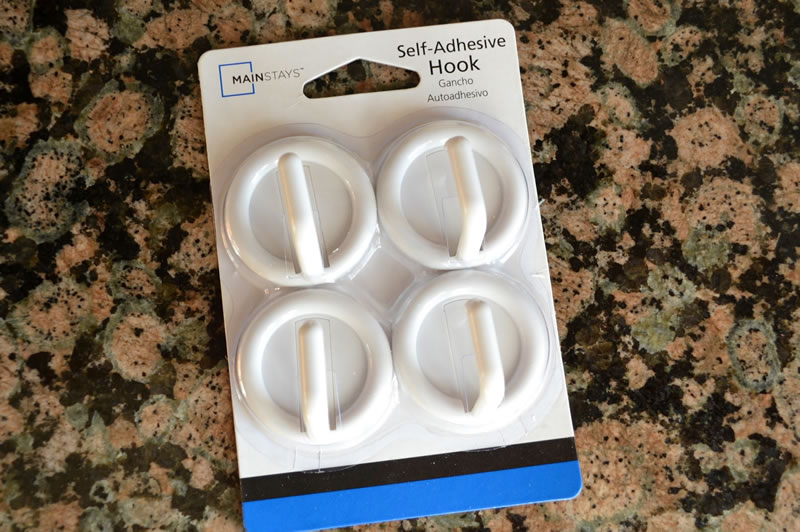 package of plastic hooks in the bathroom storage accessories