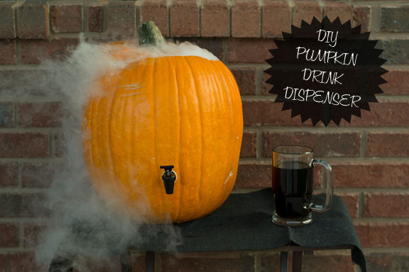 Easy DIY Pumpkin Drink Dispenser